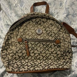 Tommy Hilfiger Brown Medium Backpack